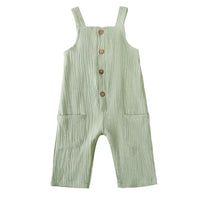 Muslin green romper