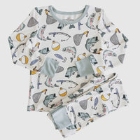 Catch of the day two piece bamboo pajamas