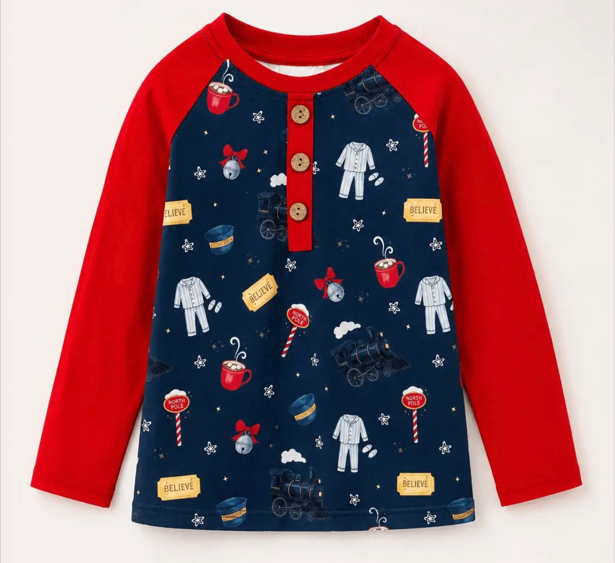 Believe Christmas boys top