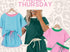 Blue/pink skort set