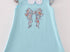 Bow floral applique dress