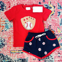 Boys Appliqué baseball set