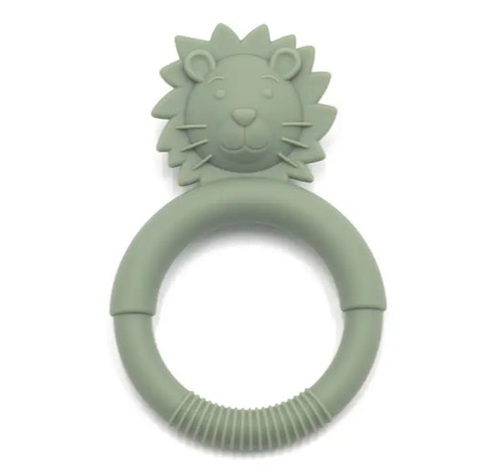 Lion silicone teether