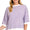 Lavender Striped 3/4 sleeve top