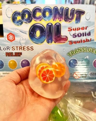 Vaseline Fruit Ball Squishy Toy – Coconut Oil Jelly Squeeze