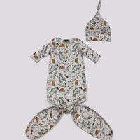 Fishing knotted gown