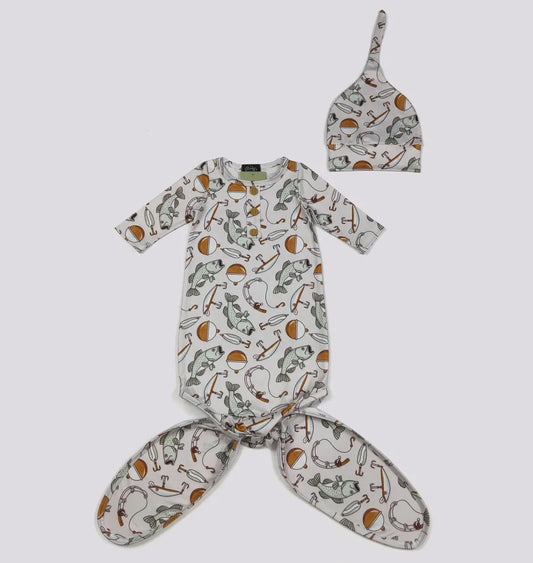 Fishing knotted gown