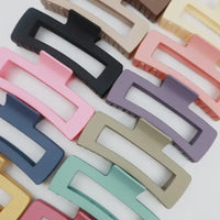 Matte rectangular hair clip