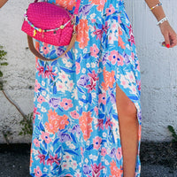 Blue florals skirt