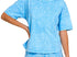 Acid wash 2pc short set- blue