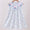 Blue whale embroidered dress
