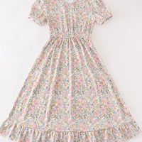 Pink floral mom dress (mama & me collection)