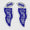 Game day blue/white earrings