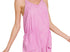 Acid wash pocket romper - mauve