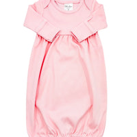 pink picot trimmed gown