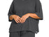 Plus black ribbed short set