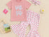 Big Sis Pink Checkered Pant Set