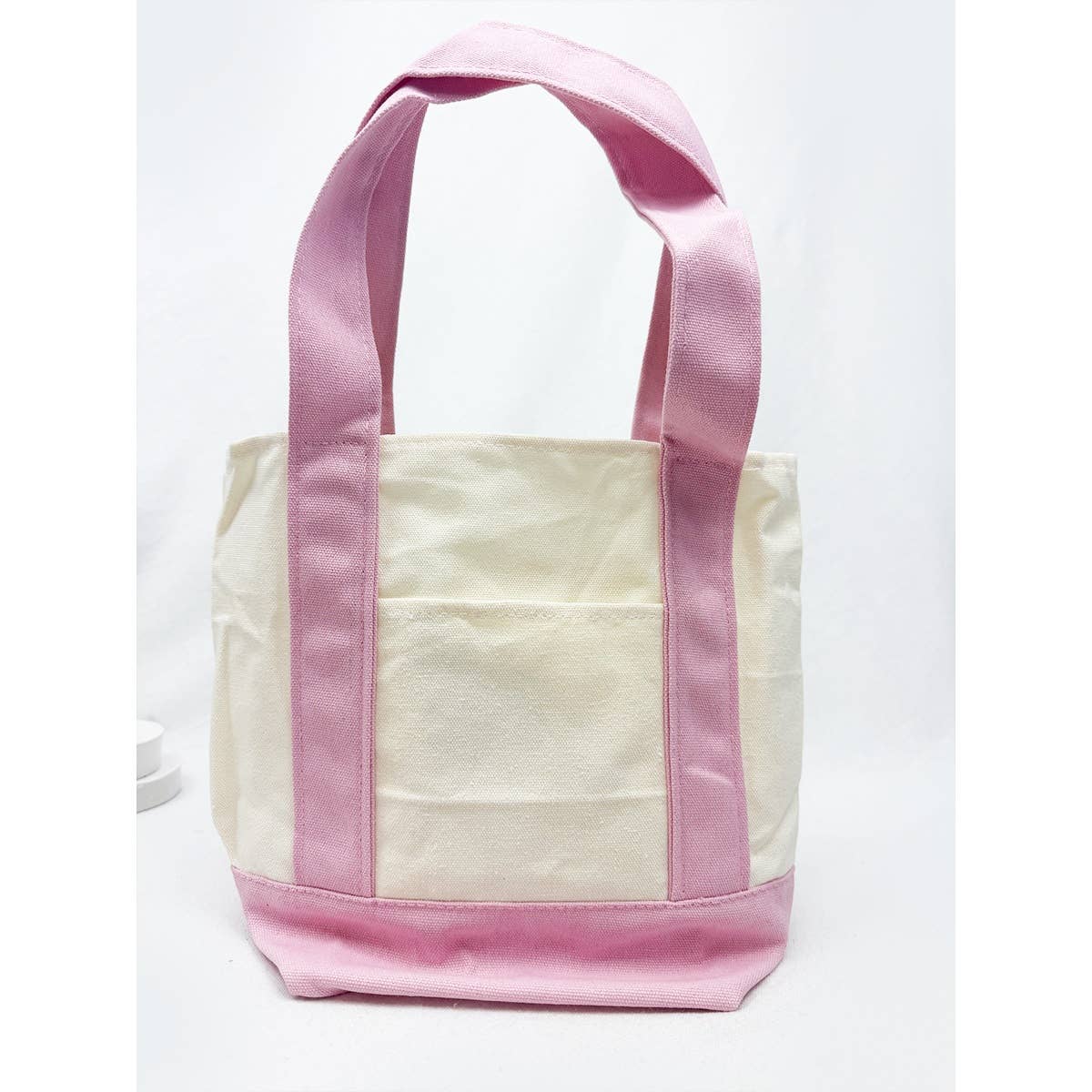 Everyday Canvas Tote Bag with an External Pocket