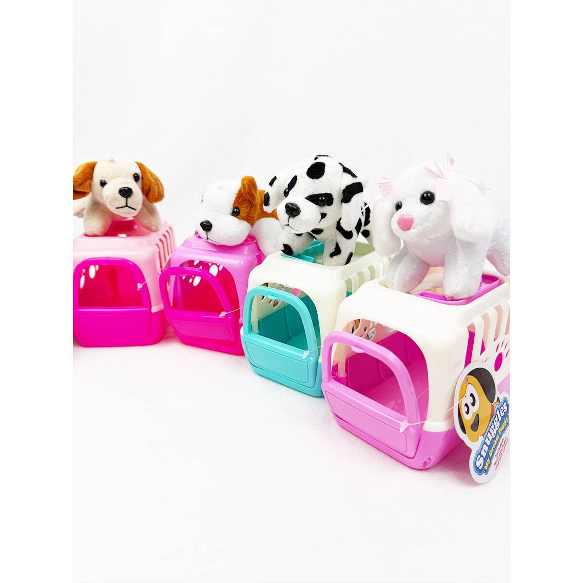 Adorable Plush Puppy Toy with Carrier