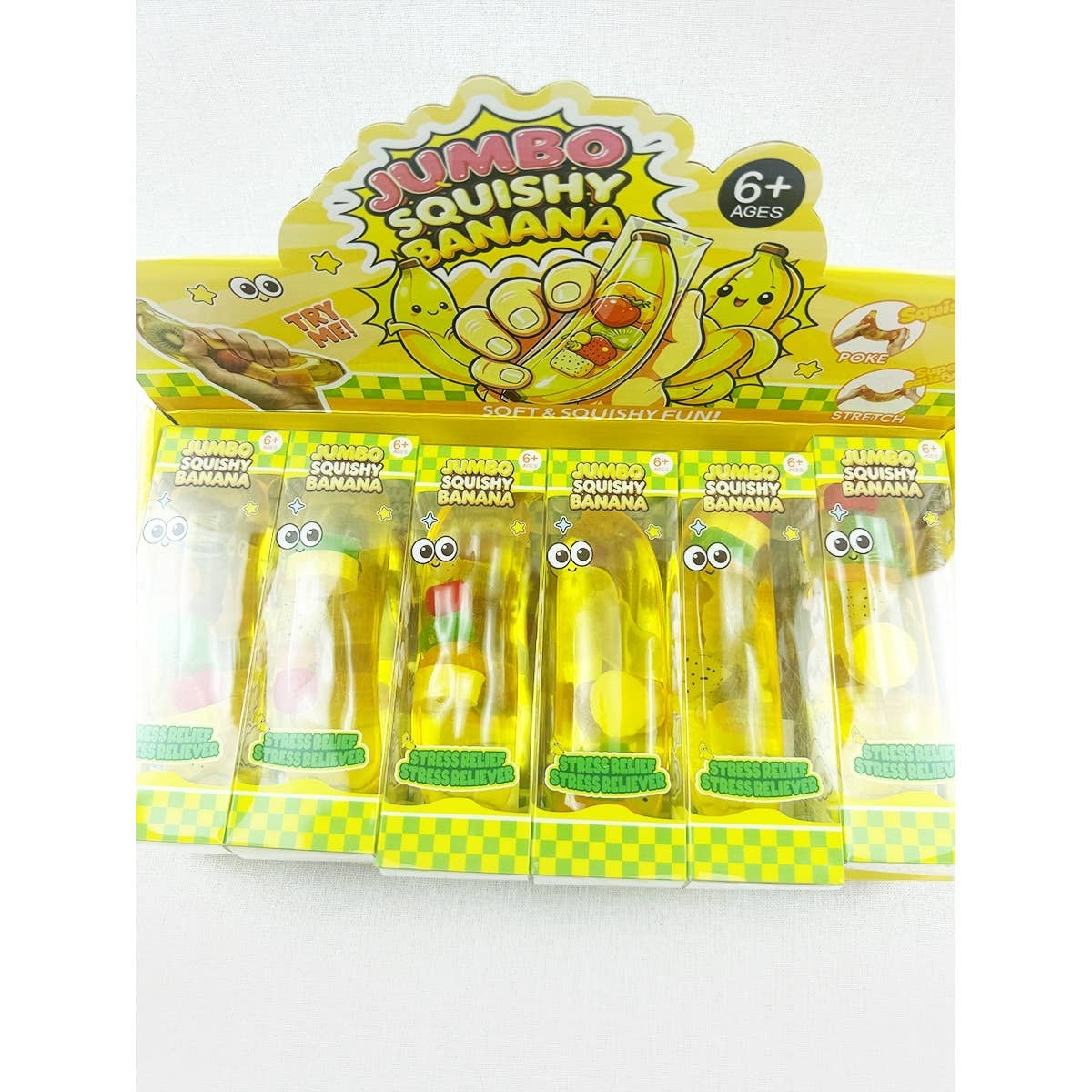 Clear Banana Slow Rising Squishy Toy