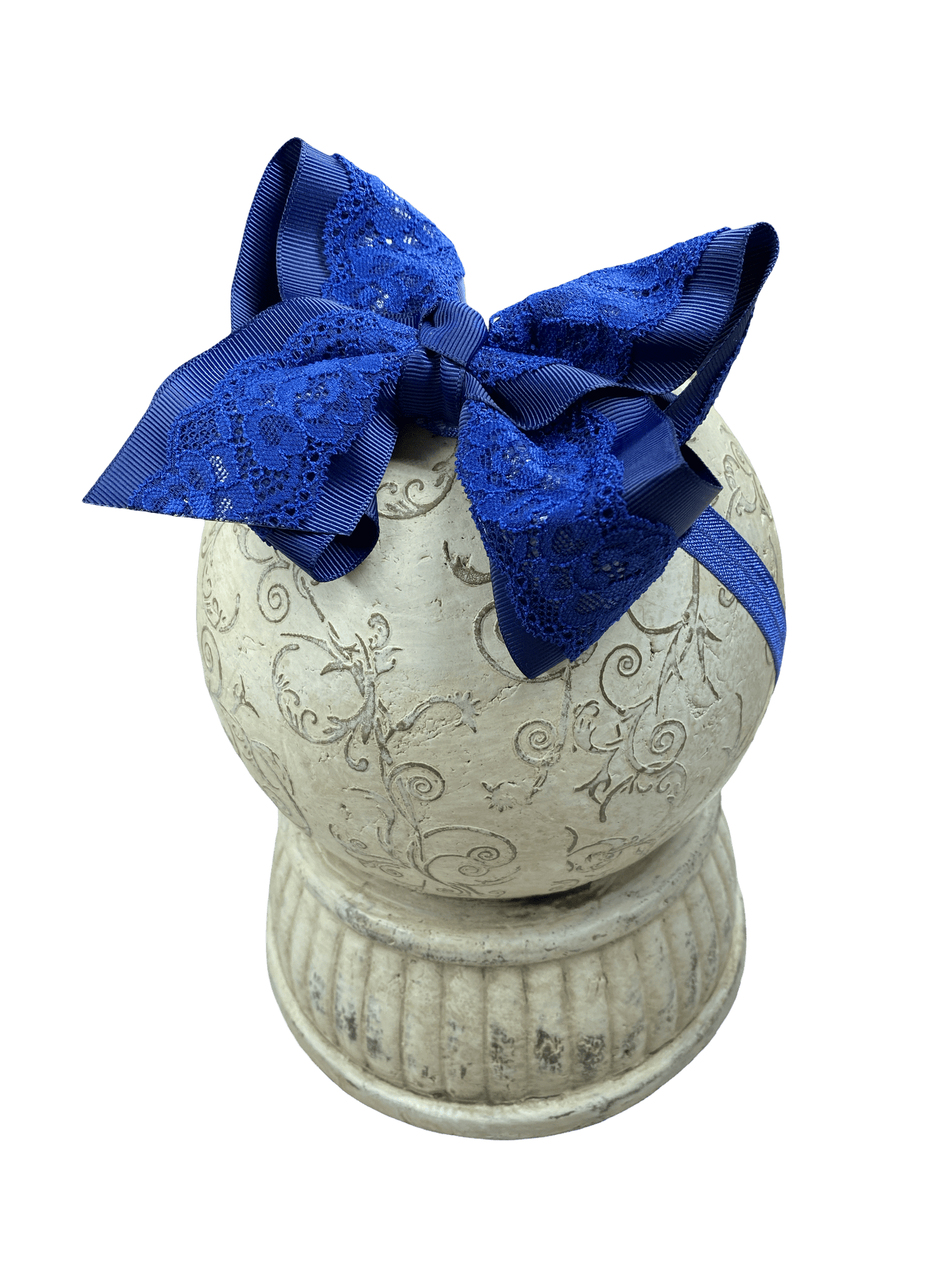 4.5" Chantilly Lace Classic Hair Bow | Clip or Headband