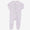 Lilac peterpan collar zipper footie