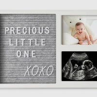 Keababie heartfelt picture frame with felt letterboard