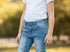 Girls jeans with pearl snaps