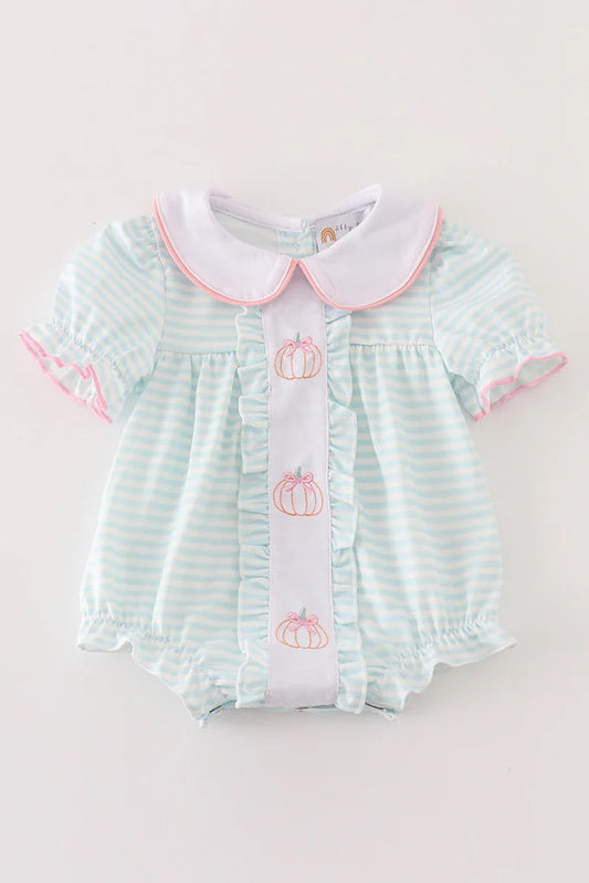 Pink pumpkin ruffle bubble