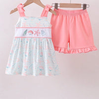 Seashell girls short set