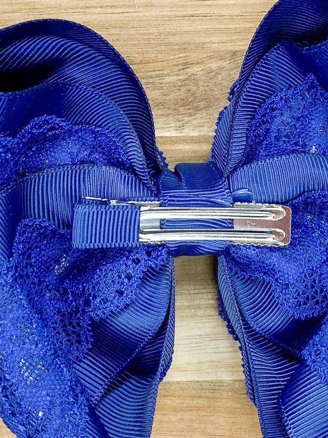 4.5" Chantilly Lace Classic Hair Bow | Clip or Headband