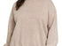 Acid wash plus size pullover - mocha