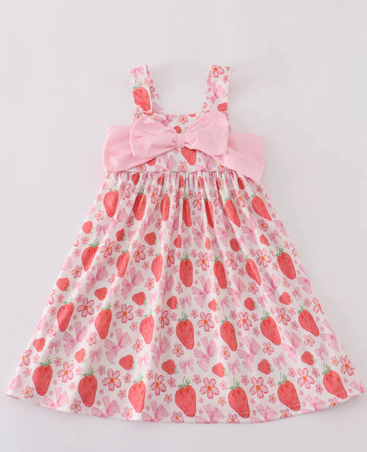 Pink strawberry dress