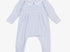 Blue mini striped footie