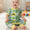 Tractor printed romper