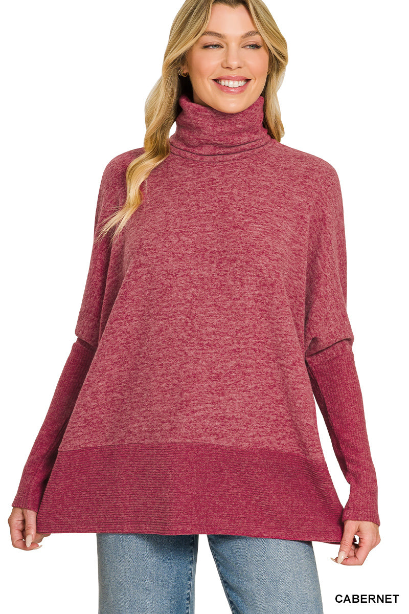 Burgundy Turtleneck sweater