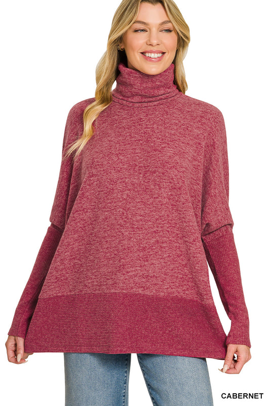 Burgundy Turtleneck sweater