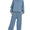 Dusty blue long sleeve pant set