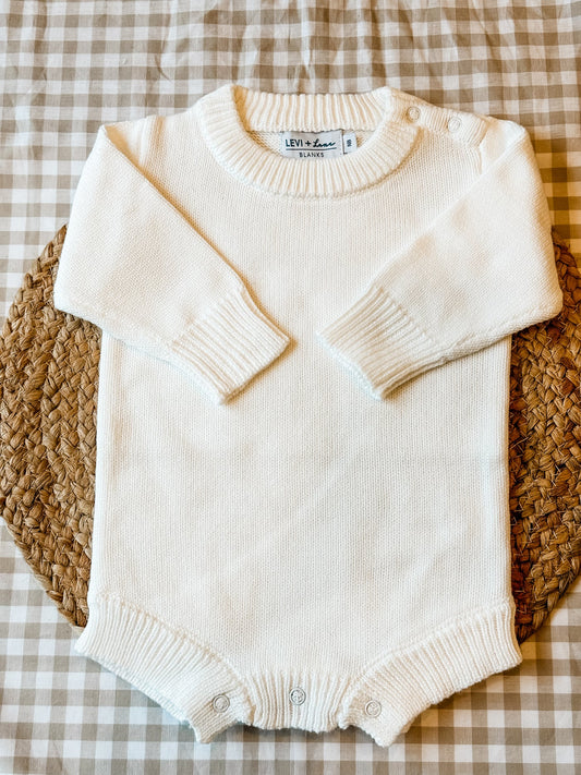 White knit bubble- NB