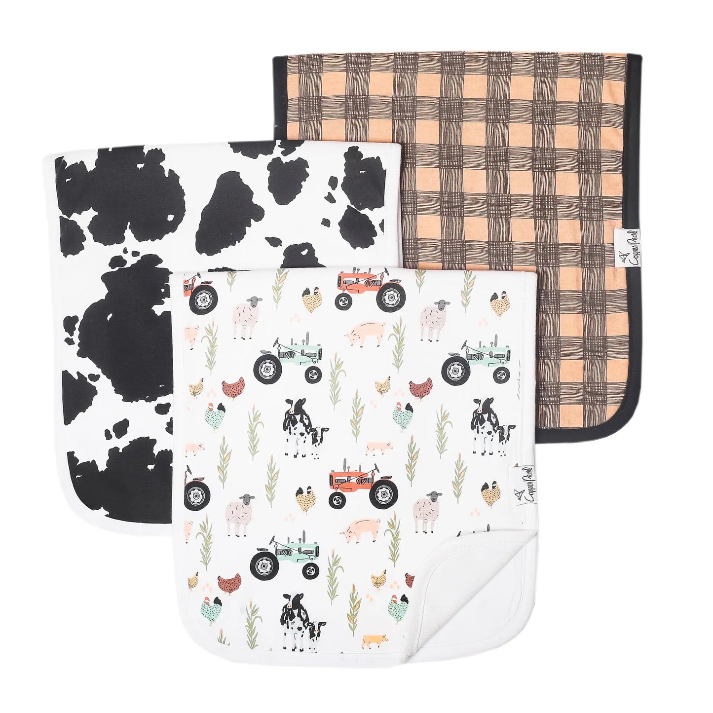 The Jo burp cloths set of 3