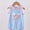 Blue ruffle plane bubble