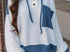 Blue corded pullover