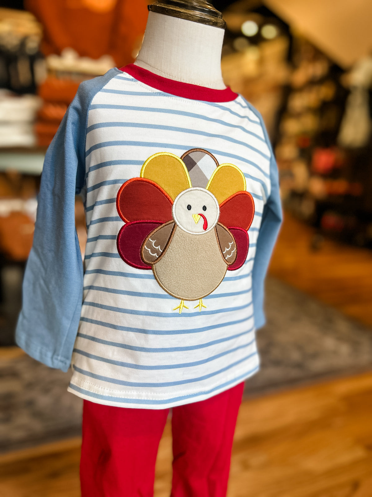 Striped Turkey pant set 2T