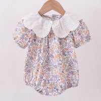 Purple floral lace bubble