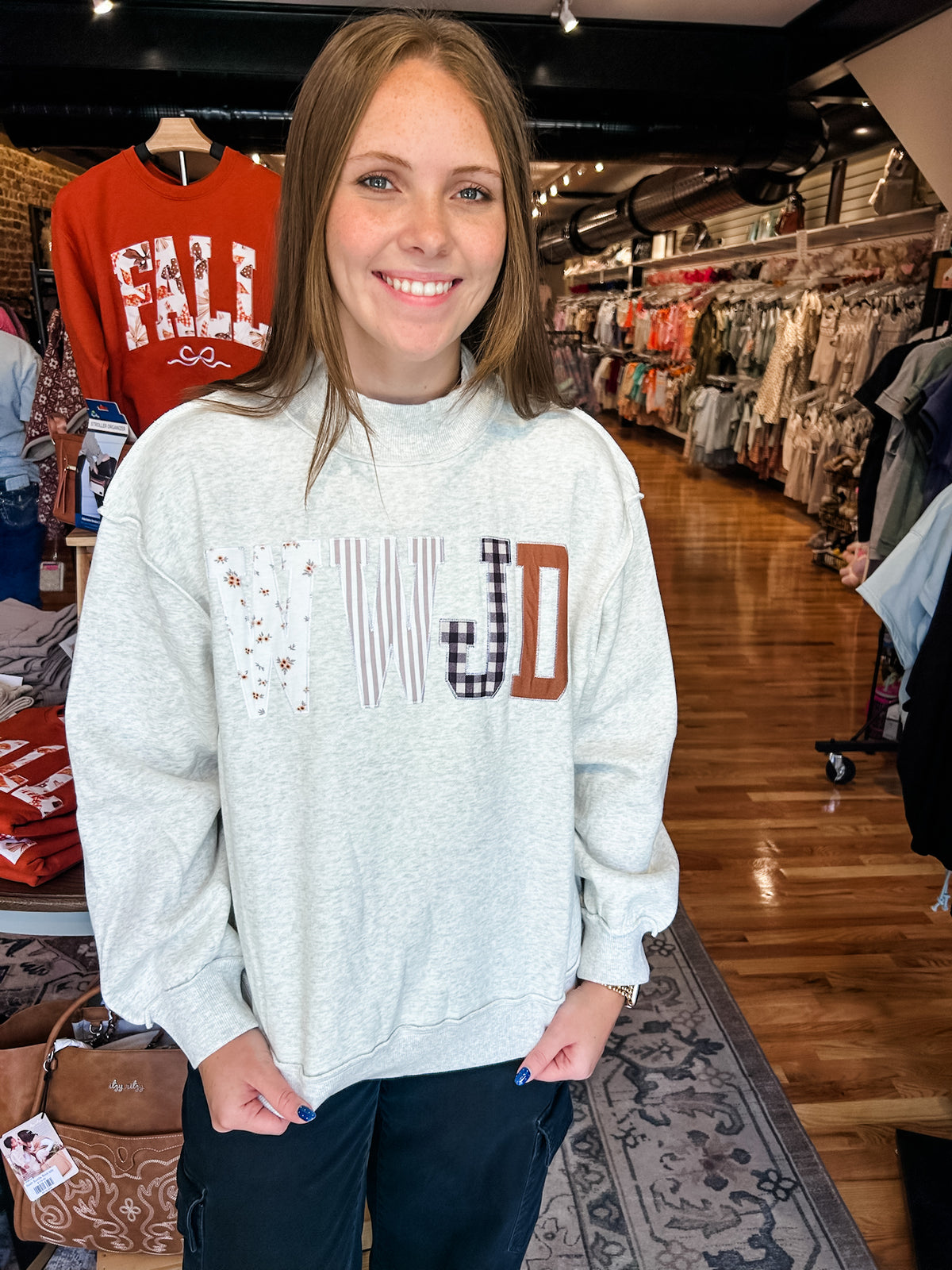 WWJD mock neck
