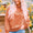 Orange acid wash sweatshirt - M