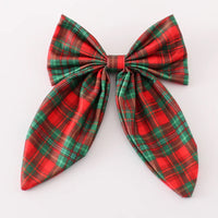Red plaid bow