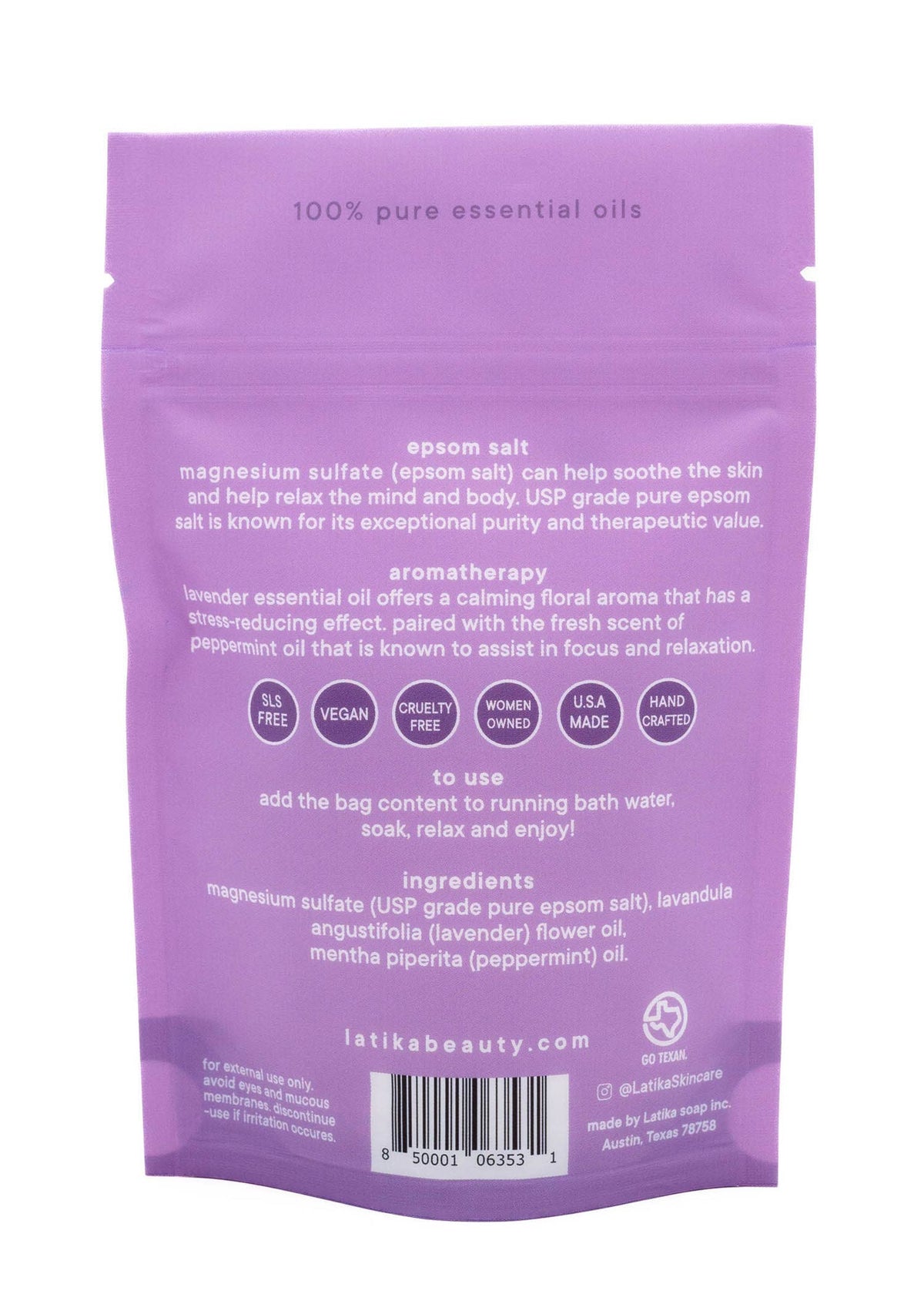 Calm – Lavender Mint Bath Salt💜