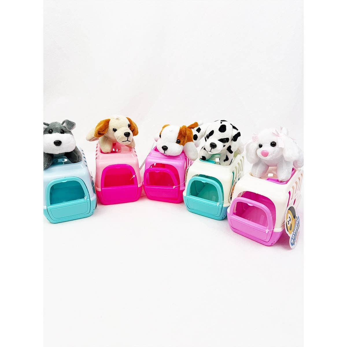 Adorable Plush Puppy Toy with Carrier