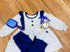 Navy Dot girls set